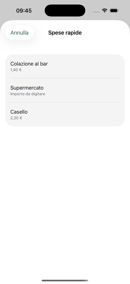 EveryCent - Le spese rapide, quelle che si ripetono uguali