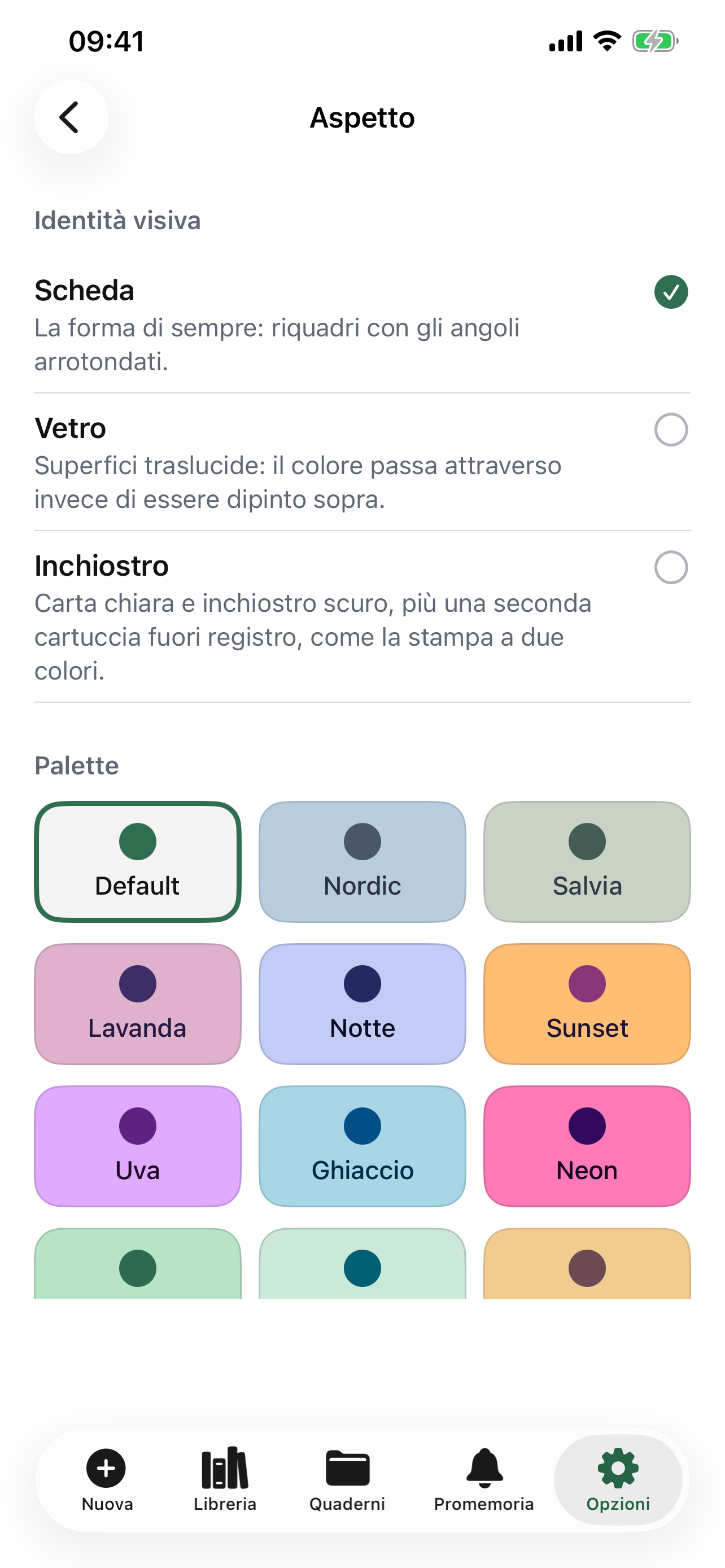 Quindici palette e tre identità visive